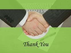 Thank you card for business deal powerpoint slides