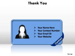 Thank you contact editable powerpoint templates