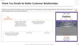 Thank You Emails For Better Customer Relationships Customer Touchpoint Guide To Improve User Experience