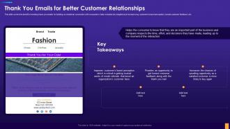 Thank You Emails For Better Customer Relationships Digital Consumer Touchpoint Strategy