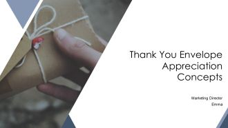 Thank You Envelope Appreciation Concepts PPT Sample AT