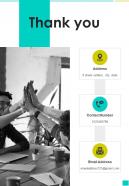 Thank You Exhibition Proposal Template One Pager Sample Example Document