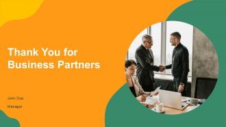 Thank You For Business Partners PPT Template AT