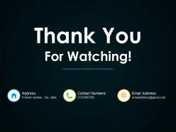 Thank You For Watching Powerpoint Slide Designs | PowerPoint Presentation  Sample | Example of PPT Presentation | Presentation Background