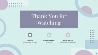 Thank You For Watching Ppt Slides Templates