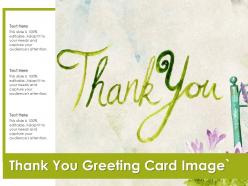 Thank you greeting card image