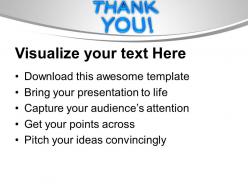 Thank you metaphor powerpoint templates ppt backgrounds for slides 0113
