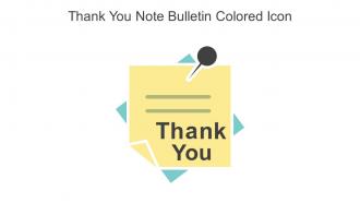 Thank You Note Bulletin Colored Icon In Powerpoint Pptx Png And Editable Eps Format