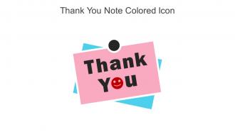 Thank You Note Colored Icon In Powerpoint Pptx Png And Editable Eps Format