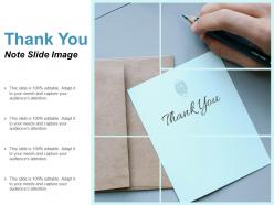 Thank you note slide image