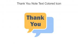 Thank You Note Text Colored Icon In Powerpoint Pptx Png And Editable Eps Format