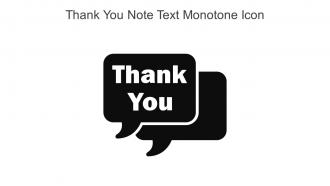 Thank You Note Text Monotone Icon In Powerpoint Pptx Png And Editable Eps Format