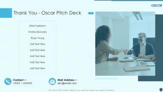 Thank you oscar pitch deck ppt powerpoint presentation inspiration format