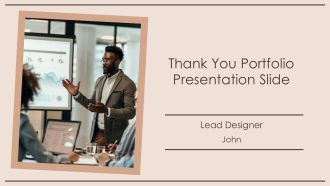 Thank You Portfolio Presentation Slide PPT Sample AT
