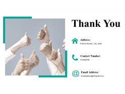 Thank you ppt icon infographic template