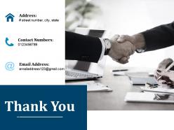 Thank you ppt layouts brochure