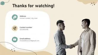 Thanks For Watching Brand Development Strategies To Increase Customer Engagement And Loyalty