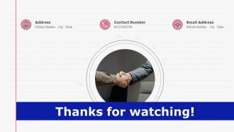 Thanks For Watching E Learning Playbook Ppt Slides Graphics Tutorials