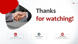 Thanks For Watching Ppt Powerpoint Presentation File Shapes