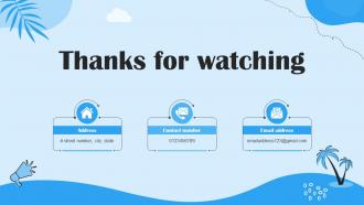 Thanks For Watching Ppt Powerpoint Presentation Ideas Graphics Tutorials