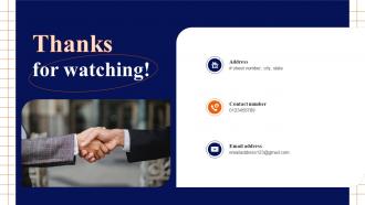 Thanks For Watching Ppt Powerpoint Presentation Infographics Deck