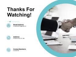 Thanks for watching ppt powerpoint presentation inspiration influencers