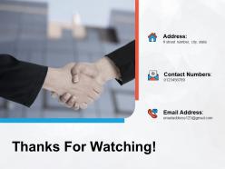 Thanks for watching ppt powerpoint presentation pictures shapes
