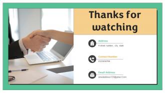 Thanks For Watching Ppt Slides Backgrounds