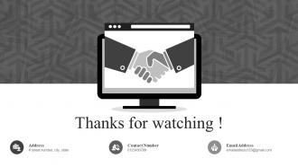Thanks For Watching Ppt Styles Infographic Template