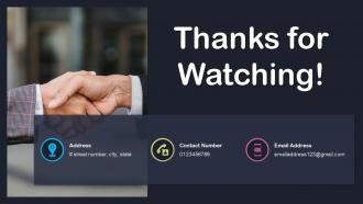 Thanks For Watching Slides Infographic Template
