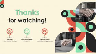 Thanks For Watching Styles Infographic Template