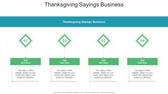 Thanksgiving Sayings Business In Powerpoint And Google Slides Cpb