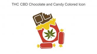 THC CBD Chocolate And Candy Colored Icon In Powerpoint Pptx Png And Editable Eps Format