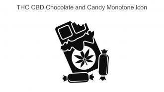 THC CBD Chocolate And Candy Monotone Icon In Powerpoint Pptx Png And Editable Eps Format