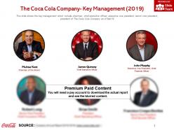 The coca cola company key management 2019