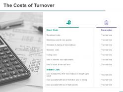 The costs of turnover trade secrets ppt powerpoint presentation visuals