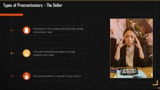The Defier As A Type Of Procrastinator Training Ppt