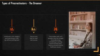 The Dreamer As A Type Of Procrastinator Training Ppt