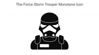 The Force Storm Trooper Monotone Icon In Powerpoint Pptx Png And Editable Eps Format