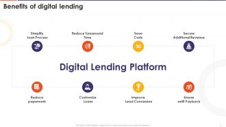 The Future Of Financing Digital Benefits Of Digital Lending Ppt Ideas Background Designs
