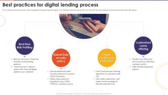 The Future Of Financing Digital Best Practices For Digital Lending Process