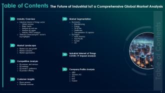 The Future Of Industrial IoT A Comprehensive Global Market Analysis Complete Deck Professionally Engaging