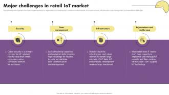 The Future Of Retail With Iot Major Challenges In Retail Iot Market