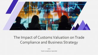 The Impact Of Customs Valuation On Trade Compliance And Business Strategy PPT Mockup ACP