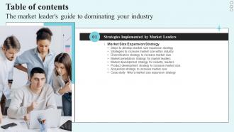 The Market Leaders Guide To Dominating Your Industry Table Of Contents Strategy SS V