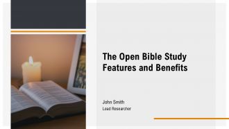 The Open Bible Study Features And Benefits PPT Template AT