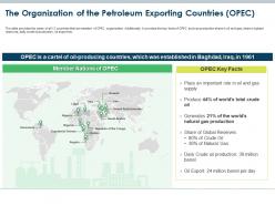 The organization of the petroleum exporting countries opec oil and gas industry challenges