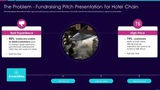 The problem fundraising pitch presentation for hotel chain