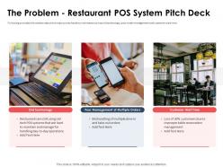The problem restaurant pos system pitch deck