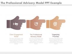 The professional advisory model ppt example